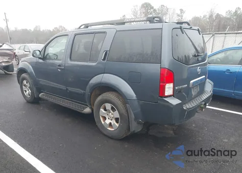 2007 Nissan Pathfinder Se z USA, uszkodzony, nr VIN 5N1AR18U27C602359